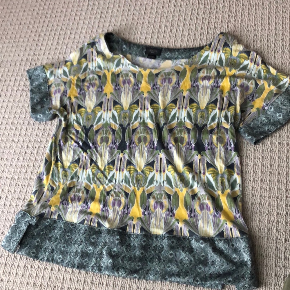 Anthropologie Printed Swing Top